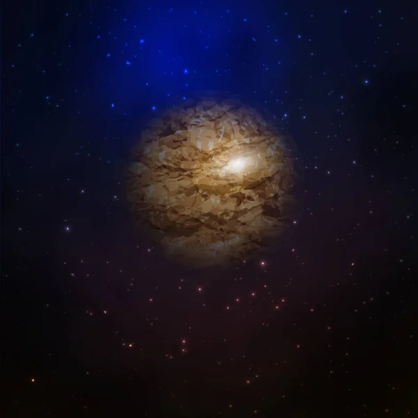 Planeta en la galaxia espacial — Archivo Imágenes Vectoriales