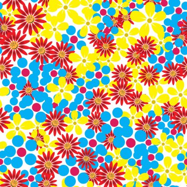 Çiçeklerle kusursuz desen