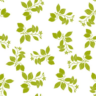 Taze limon seamless modeli.