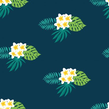 Çiçek tropic seamless modeli