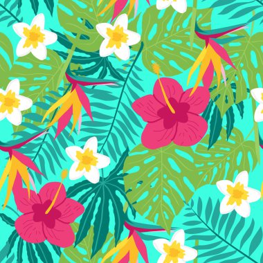 Çiçek tropic seamless modeli