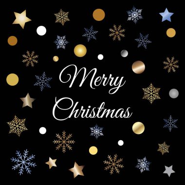 Noel ve yeni yıl tebrik kartı.