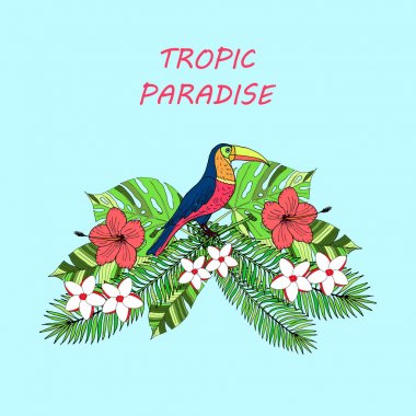 Yaz saati tropic arka plan