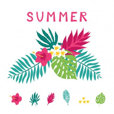 Çiçek cennet tropikal yaprak