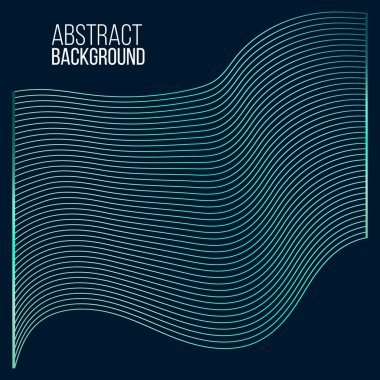 Mavi dalgalı çizgiler arka plan