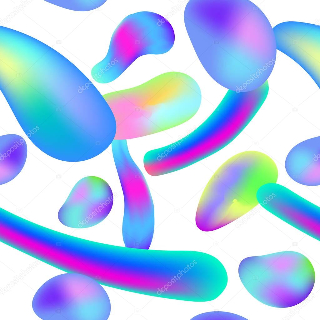 Abstract liquid colorful shapes