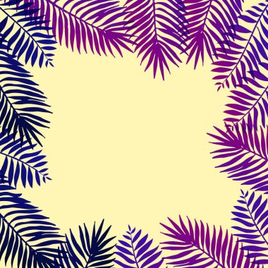 Çiçek cennet el çekilmiş tropic çerçeve