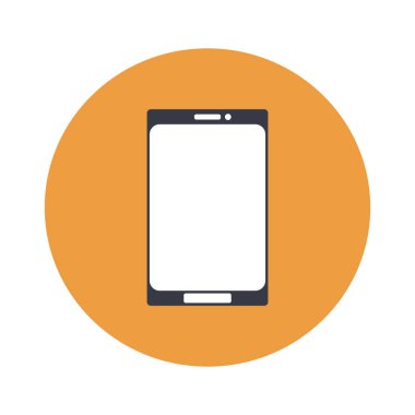 akıllı telefon düz vektör simgesi