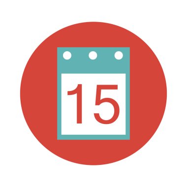 Takvim Düz Vektör Simgesi