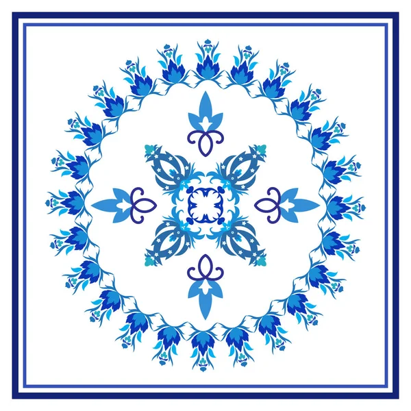 Azulejos baldosas ornamentales tradicionales portuguesas — Vector de stock