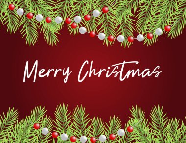 Mutlu Noeller ve mutlu yıllar tebrik kartı.