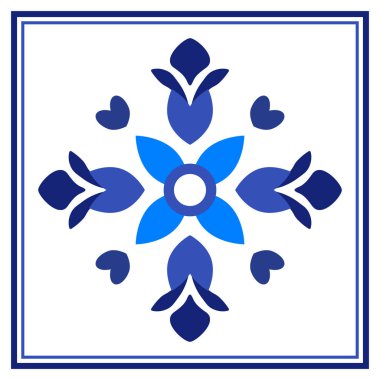 Azulejos Portekiz geleneksel süs taşı