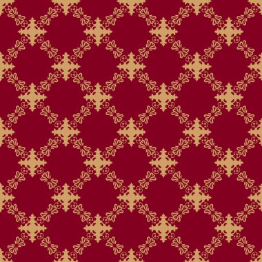 Koyu kırmızı arkaplan ve güzel golg süsleri.