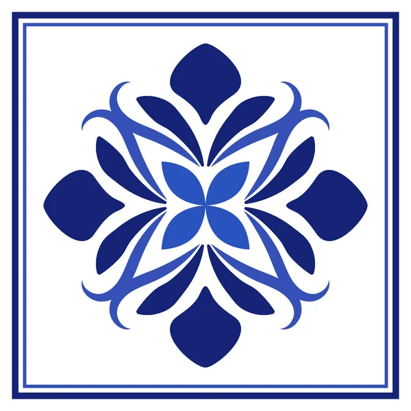 Azulejos portuguese tradycyjne płytki ozdobne — Wektor stockowy
