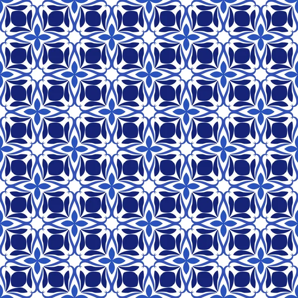 Azulejos portugis ubin ornamental tradisional - Stok Vektor
