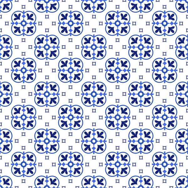 Azulejos portugál hagyományos díszcserép — Stock Vector