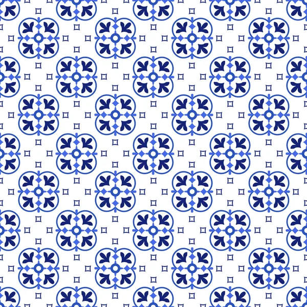 Azulejos portugisisk traditionell prydnads kakel — Stock vektor