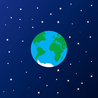Dünya yıldız uzayı simgesinde