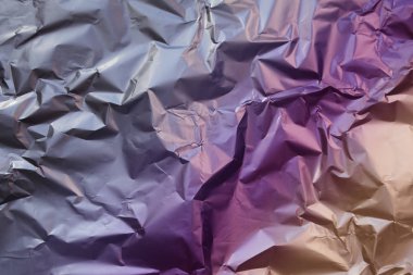 Renk buruşuk kağıt yakın çekim doku. Metalik Parlatıcı.