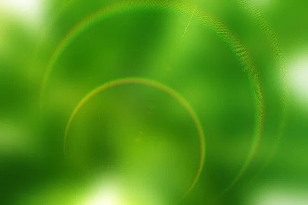 Abstract Green Background Rays Circles Spots — Stock Photo, Image