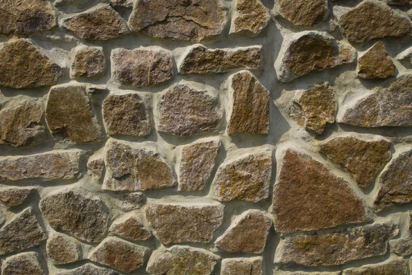 Textura Una Vieja Pared Piedra Primer Plano — Foto de Stock