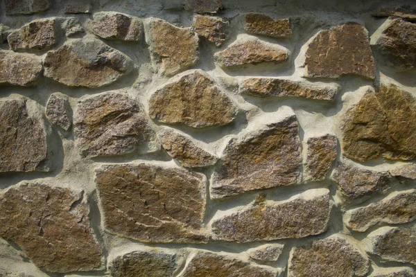 Textura Una Vieja Pared Piedra Primer Plano — Foto de Stock