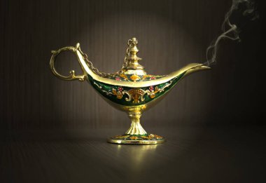 Karanlık bir arka plan antika amfora yakın çekim. Antik su ısıtıcısı