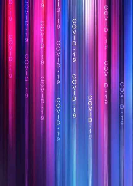 COVIND-19 koronavirüs salgınının temasının soyut arkaplanı boş.