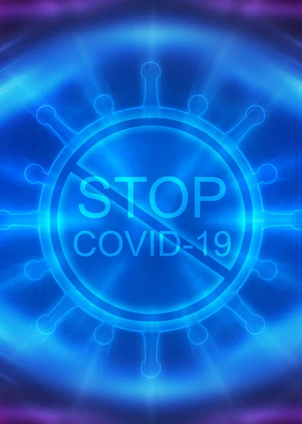 Leerer Abstrakter Hintergrund Zum Thema Der Covind Coronavirus Pandemie — Stockfoto