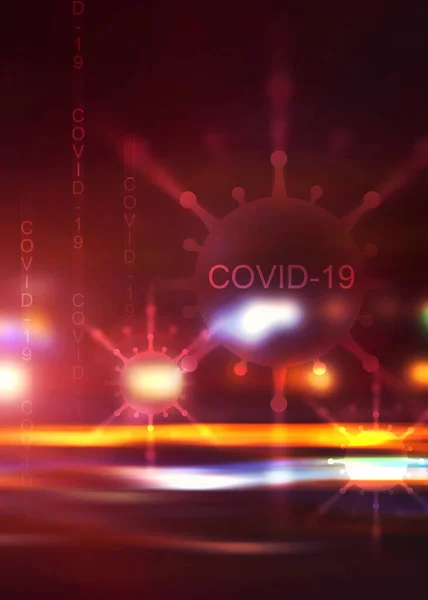 Töm Abstrakt Bakgrund Temat För Covind Coronavirus Pandemi — Stockfoto