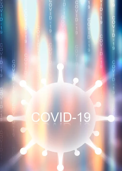 Töm Abstrakt Bakgrund Temat För Covind Coronavirus Pandemi — Stockfoto