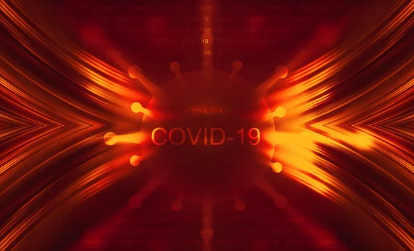 Covind Coronavirus大流行病主题的空白摘要背景 — 图库照片