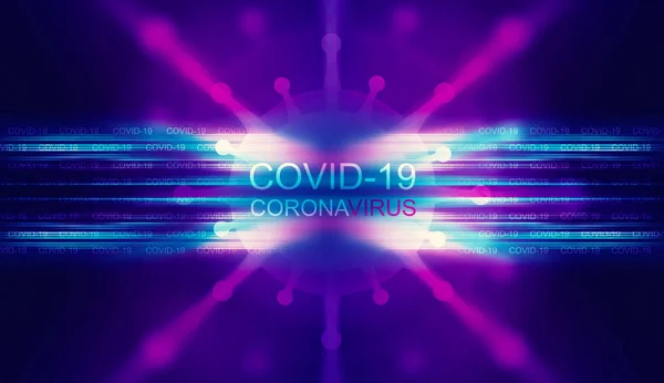 Covind Coronavirus大流行病主题的空白摘要背景 — 图库照片