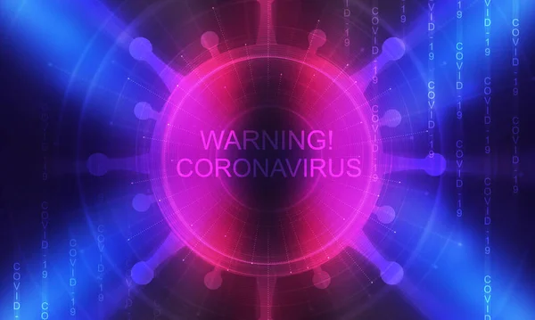 Fondo Abstracto Vacío Sobre Tema Pandemia Del Coronavirus Covind — Foto de Stock