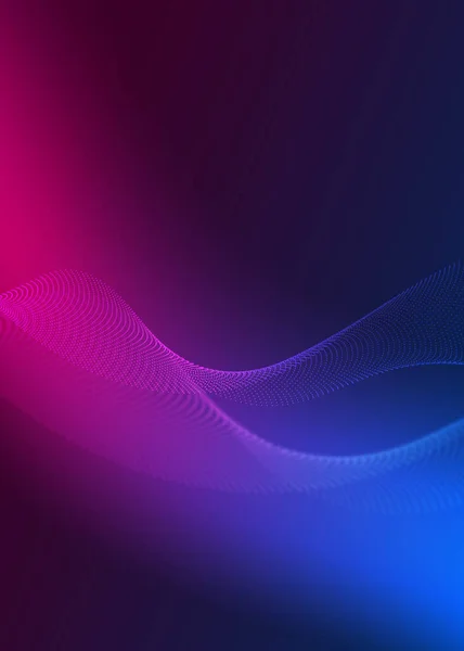 Ultraviolet Abstract Futuristic Background Neon Wave Equalizers Neon Glow — Stock Photo, Image