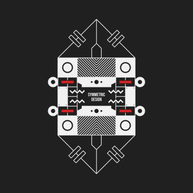 Fütüristik tasarım öğesi koyu arka plan üzerinde. Poster olarak yararlı veya yazdırma.