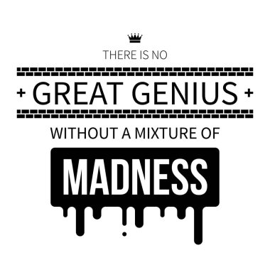 Tipografik poster aforizma ile 