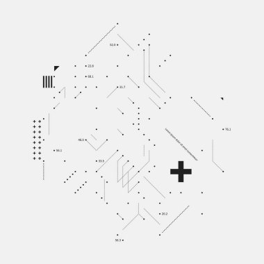 Karmaşık tasarım öğesi aksaklık tarzı beyaz arka plan üzerinde. Baskı, poster ve kapakları için yararlı.