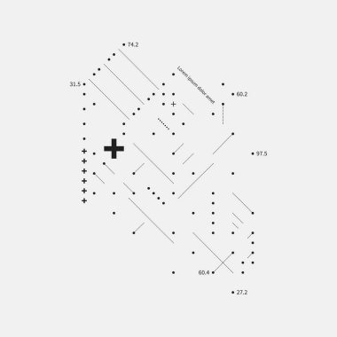 Karmaşık tasarım öğesi aksaklık tarzı beyaz arka plan üzerinde. Baskı, poster ve kapakları için yararlı.