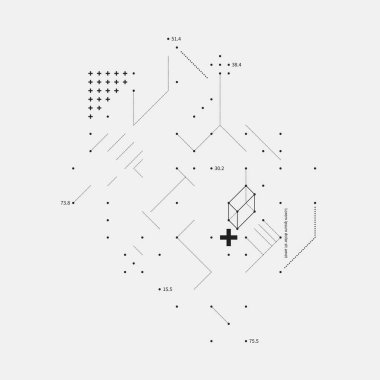 Karmaşık tasarım öğesi aksaklık tarzı beyaz arka plan üzerinde. Baskı, poster ve kapakları için yararlı.