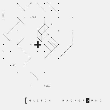 Aksaklık metin arka plan basit tasarım öğeleri ile. Posterler ve kapaklar için yararlı