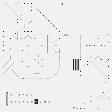 Aksaklık metin arka plan basit tasarım öğeleri ile. Posterler ve kapaklar için yararlı