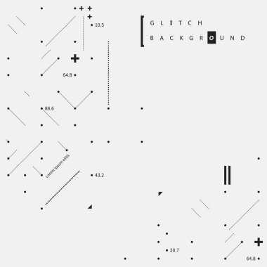 Aksaklık metin arka plan basit tasarım öğeleri ile. Posterler ve kapaklar için yararlı