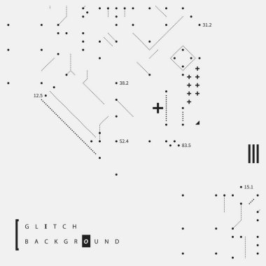 Aksaklık metin arka plan basit tasarım öğeleri ile. Posterler ve kapaklar için yararlı
