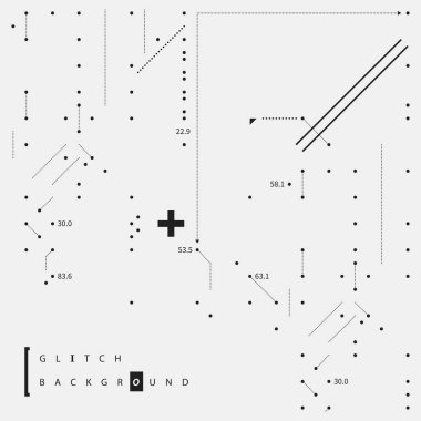 Aksaklık metin arka plan basit tasarım öğeleri ile. Posterler ve kapaklar için yararlı