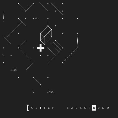 Aksaklık metin arka plan basit tasarım öğeleri ile. Posterler ve kapaklar için yararlı