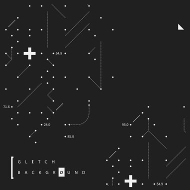 Aksaklık metin arka plan basit tasarım öğeleri ile. Posterler ve kapaklar için yararlı