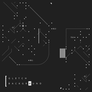 Aksaklık metin arka plan basit tasarım öğeleri ile. Posterler ve kapaklar için yararlı
