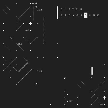 Aksaklık metin arka plan basit tasarım öğeleri ile. Posterler ve kapaklar için yararlı