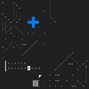 Aksaklık metin arka plan basit tasarım öğeleri ile. Posterler ve kapaklar için yararlı